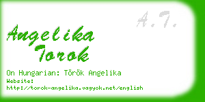 angelika torok business card